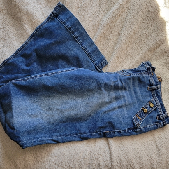 Rock & Roll Denim High Rise Flare Trousers - Picture 5 of 6